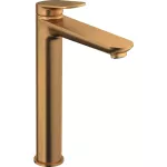 Griferia para lavatorio monomando alto 236 mm sin vaciador bronce cepillado Wave XL Duravit WA1040002004