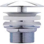 Desagüe para lavatorio push tipo hongo sin rebalse cromo Duravit 0050241000