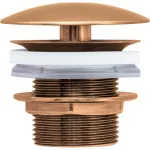 Desagüe para lavatorio push tipo hongo sin rebalse bronce cepillado Duravit 0050240400