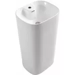 Lavatorio de pedestal 460 x 380 x 840 mm blanco Liebenau 8032