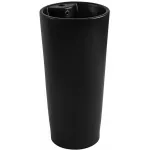 Lavatorio de pedestal 400 x 400 x 830 mm negro Liebenau 8019MB