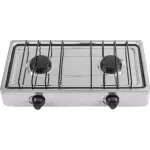 Cocina de gas de sobreponer 2 quemadores (50 cm) acero inoxidable Foset PAGA-2X / 48234
