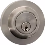 Cerrojo doble llave niquel satinado London Geo 91200-130