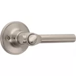 Cerradura manija con llave niquel satinado Delfi Geo 91160-445