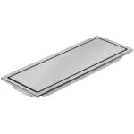 Drenaje lineal 30 x 11 cm reversible salida de 35 mm (1-3/8") acero inoxidable Aqua Foset RS-704 / 46544