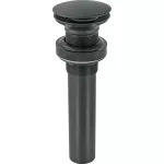 Desagüe para lavatorio 32 mm (1-1/4") push tipo hongo sin rebalse negro mate Foset CE-226SM / 45700