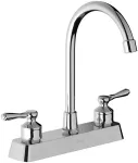 Griferia para lavatorio de 8" cromo Brucke 1410NS-C
