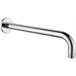 Brazo para ducha de pared redondo 400 mm curvo cromo Brucke B-440NT-CI