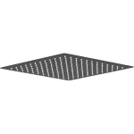 Cabeza de ducha cuadrada 300 mm (12”) negro Brucke 530.01-NI