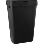Basurero plastico con tapa de boton 46 litros (12.2 galones) blanco Rubbermaid 2211309