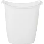 Basurero plastico porta bolsas 13.2 litros (3.5 galones) blanco Rubbermaid FG238500WHT