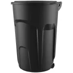 Basurero plastico para exterior con ruedas 121 litros (32 galones) negro Roughneck Rubbermaid 2012264