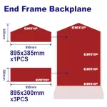 Placa posterior del marco final para gondola Emtop EPMPSTC02