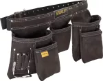 Cinturon de cuero porta herramientas de 11 bolsillos Stanley STST1-80113