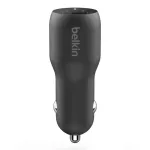 Cargador para carro doble (1 USB-A + 1 USB-C) carga rapida PPS 37W negro Belkin CCB004bt1MBK-B5