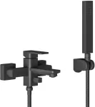 Ducha monomando cuerpo externo con lavapie negro mate Sabina Franz Viegener Z310/C4-NG