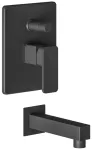 Mezclador para ducha monomando con lavapie negro mate Sabina Franz Viegener Z106/C4.0-NG