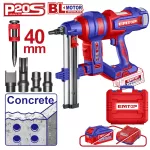 Clavadora industrial inalambrica 20V para concreto (clavos 27 mm) Emtop ELCNLI9005 (NO incluye cargador y bateria)