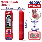 Tester multimetro digital 99.99mV/999.9mV/9.999V/99.9V/1000V 9999 counts Emtop EDMR5110004