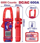 Tester multimetro digital 60A/600A 6000 counts de gancho Emtop EDMR766002