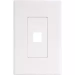 Placa sencilla para conector jack UL blanco Költz (certificacion E312344)