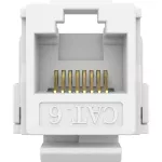 Conector jack RJ45 CAT6 keystone blanco Költz
