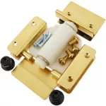 Bisagra para puerta de vidrio dorada Self-Build Hardware 