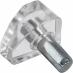 Soporte para repisa 5 mm transparente Self-Build Hardware (15 por paquete)