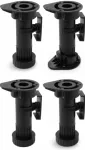 Pata ajustable para rodapie 12 cm (cerrada) expandible a 15 cm Self-Build Hardware (4 por paquete)