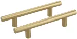 Tiradera cilindrica 96 mm dorada Self-Build Hardware (2 por paquete)