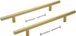 Tiradera cilindrica 160 mm dorada Self-Build Hardware (2 por paquete)