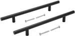 Tiradera cilindrica 160 mm negra Self-Build Hardware (2 por paquete)