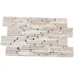 Enchape de piedra Stick White Marble 30 x 30 cm (1 cm) Natural Stone