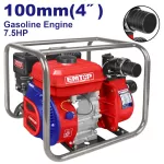 Bomba de agua a gasolina 4" 1500L/min 7.5HP 3.6L Emtop EGWP10022