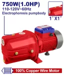 Bomba para agua periferica autocebante 1 HP (750W) 55L/min Emtop ULWPPJ07501