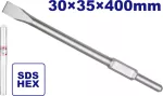 Cincel plano Hex 1-1/4” x 16" (30 x 400 mm) Emtop ECHS034352