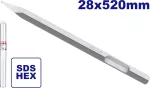 Cincel punta Hex 1-1/8” x 20" (28 x 520 mm) Emtop EHCS082532