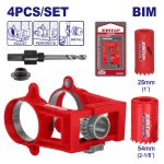 Kit de instalacion de cerradura 1" (25 mm) y 2-1/8" (54 mm) Emtop EMKJ2404
