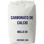 Carbonato de calcio industrial (malla 50) saco 20 kg