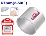 Broca sierra diamantada para ceramica 67 mm (2-5/8") Emtop EHSW20671