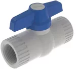 Llave de paso uso pesado PVC 18 mm (3/4") PCP