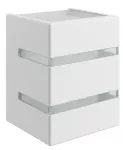 Lampara para exterior de pared G9 60W 100-240V IP43 (114 x 73 mm) blanco luz transparente Quadro 3 Aletas Blumenau 159311-11