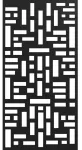 Panel decorativo metalico 1.22 x 2.44 metros (2 mm) ladrillo negro Decopanel PCL-8 / 50013632