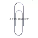 Clip grande niquelado 50 mm (100 por paquete)