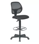 Silla alta para cajero negra DC-89
